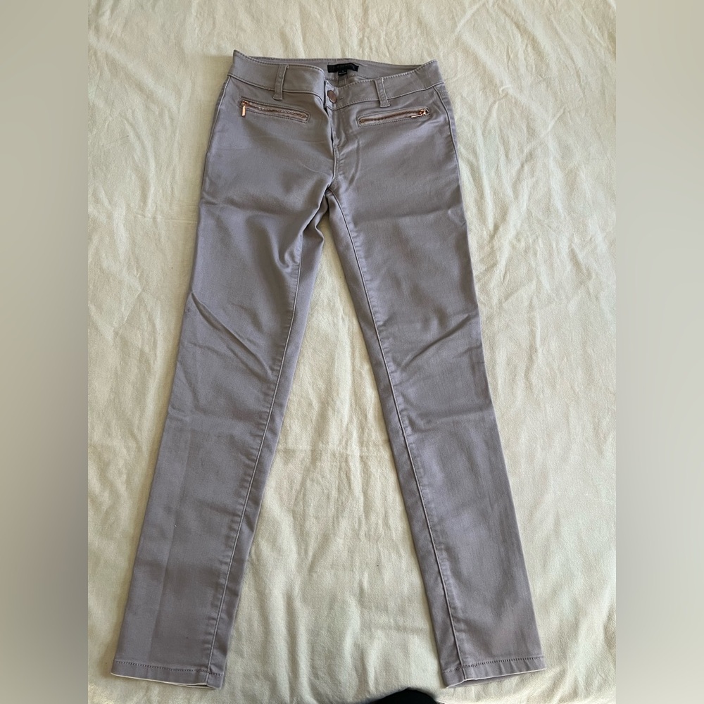 Fire Los Angeles Taupe Pants with Zipper Accents